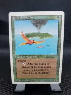 1994 MTG Magic The Gathering Revised BOP Birds of Paradise HP - Image 1
