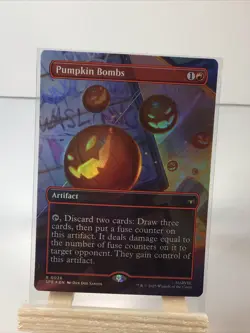 MTG Foil Pumpkin Bombs (Borderless) R Marvel's Spider-Man: Eternal-Legal 26 NM - Image 1
