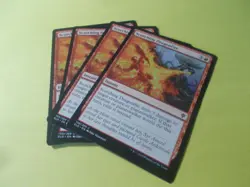 Scorching Dragonfire x4 MTG Throne of Eldraine Red Common Instant NM - Image 1