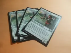 Battalion Foot Soldier x4 MTG Core Set 2020 White Common Creature NM - Image 1