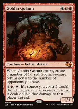 x1 Goblin Goliath M MTG Foundations Jumpstart M/NM, English - Image 1