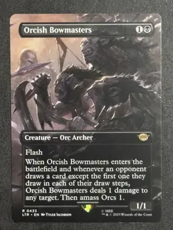 Orcish Bowmasters (Borderless) Universes Beyond: the Lord of the Rings MTG 433 - Image 1