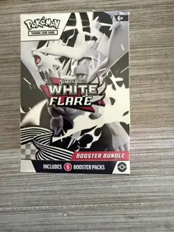 Pokemon Scarlet and Violet White Flare Booster Bundle Factory Sealed in Hand - Image 1