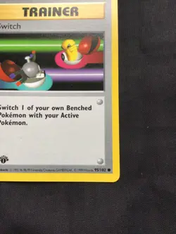 Pokemon Cards: Base Set 1st Edition Common: Switch 95/102 - Image 4