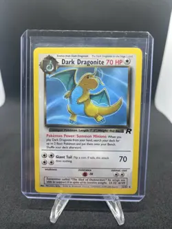 Pokemon Dark Dragonite TCG Card 22/82 Non-Holo, Wizards of the Coast 1999 - Image 1