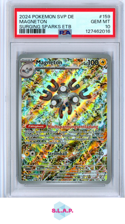 MAGNETON POKEMON 159 2024 SURGING SPARKS ETB FULL ART DE PSA 10 - Image 1