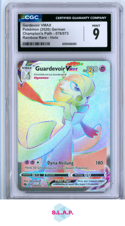 GARDEVOIR VMAX CHAMPION'S PATH RAINBOW RARE HOLO 076/073 POKEMON CGC 9 - Image 1