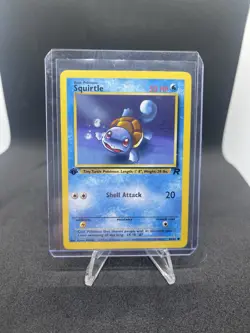 Pokemon Squirtle 1st Edition Team Rockets Series 68/82 Common Card LP - Image 1