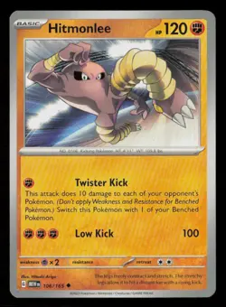 Hitmonlee SV: Scarlet & Violet 151 #106/165 Uncommon Pokemon Card - Image 1