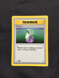 Pokemon Cards: Base Set 1st Edition Common: Potion 94/102 - Image 1