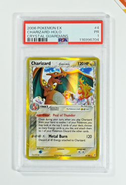 Pokemon PSA 1 Charizard #4 Holo EX Crystal Guardians 2006 English - Image 1