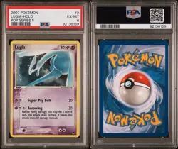 2007 POKEMON POP SERIES 5 #2 LUGIA-HOLO PSA 6 - Image 3