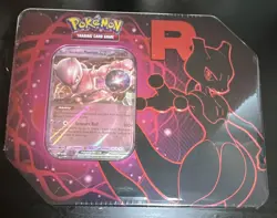 Pokemon Team Rocket Mewtwo Tin BRAND NEW FACTORY SEALED - Image 1