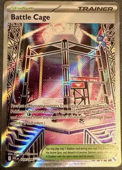 Battle Cage 116/094 Ultra Rare Full Art Me02: Phantasmal Flames Holo Pokemon TCG - Image 1