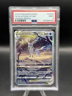 Glaceon VSTAR GG40/GG70 Crown Zenith: Galarian Gallery Pokemon Ultra Rare PSA 9 - Image 1