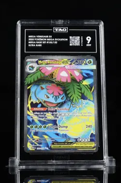 Pokemon 2025 Mega Venusaur EX 155/132 UR Mega Evolution - Not PSA- TAG 9 Mint - Image 1