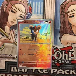 LITLEO 015/131 PRISMATIC EVOLUTIONS POKEMON (POKE BALL HOLO, NM) - Image 1