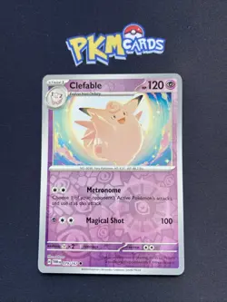 Pokemon TCG Clefable Twilight Masquerade 079/167 Reverse Holo LP. - Image 1