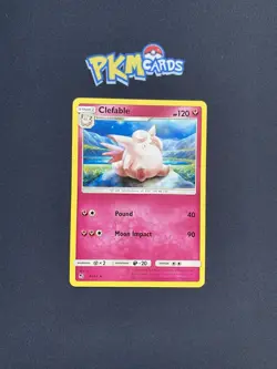 Pokemon TCG Clefable Hidden Fates 40/68 Regular Rare LP. - Image 1