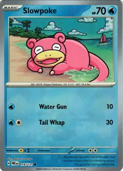 Pokemon TCG Slowpoke Poke Ball Pattern 018/131 Sv: Prismatic Evolutions Holo NM - Image 1