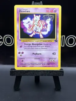 Pokemon TCG Mewtwo 3 WB Movie Promo Stamped 1999 WOTC Regular LP - Image 2