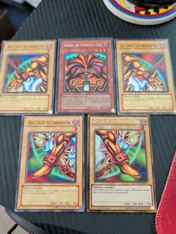 Exodia The Forbidden One Full Set Of 5 Yugioh TCG Master Collection Volume 1 - Image 1
