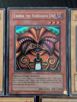 Exodia The Forbidden One Full Set Of 5 Yugioh TCG Master Collection Volume 1 - Image 2