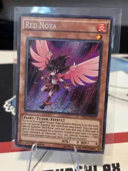 Yugioh Red Nova DRL3-EN017 Secret Rare 1st Ed NM - Image 1