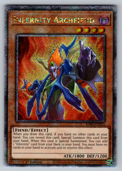 Infernity Archfiend Yugioh RA03-EN220 Quarter Century Secret Rare QCR NM - Image 1