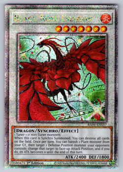 Black Rose Dragon (Alt Art) Yugioh RA04-EN057 Quarter Century Secret Rare QCR NM - Image 1