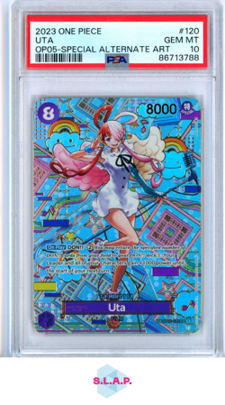 UTA ONE PIECE TCG SP OP02-120 2023 AWAKENING IN THE NEW ERA FOIL ENGLISH PSA 10 - Image 1