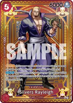 One Piece TCG A Fist of Divine Speed Rare Silvers Rayleigh OP09-005 [SP] - Image 1