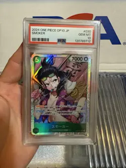2024 ONE PIECE JAPANESE OP10-ROYAL BLOOD #030 SMOKER PSA 10 - Image 1