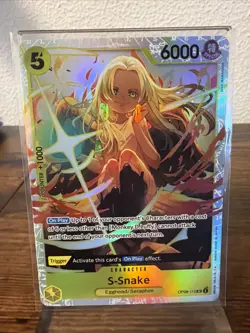 S-Snake OP08-112 (Super Rare) Two Legends ONE PIECE TCG NM English IN HAND - Image 1