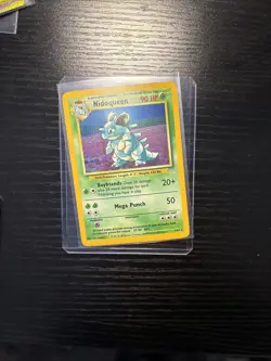 NM Nidoqueen 7/64 Jungle No Symbol Error Holo Rare Pokemon Card - Image 1