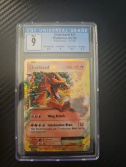 Pokemon Charizard EX 12/108 CGC 9 XY Evolutions 2016 Card Mint W/SUB GRADES - Image 1