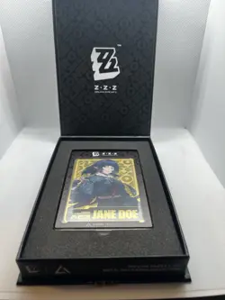 Zenless Zone Zero Jane Doe GOLD Metal Card ZZZ Anime Impulse Exclusive Series 3 - Image 2