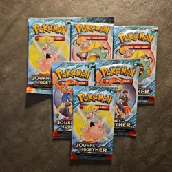 Pokemon Cards - S&V: Journey Together - BOOSTER PACKS [6 Pack Lot] - New Sealed - Image 1