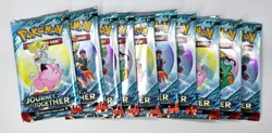 Lot of 10 2025 Pokemon Cards S&V Journey Together BOOSTER PACKS Genuine Set NEW - Image 1