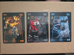 Bo Jackson Battle Arena Card Lot of 3 Bojax Starter Cards Fire/Steel/Ice - Image 1