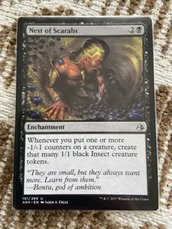 MTG Nest Of Scarabs Magic: The Gathering Card, Near Mint - Image 1