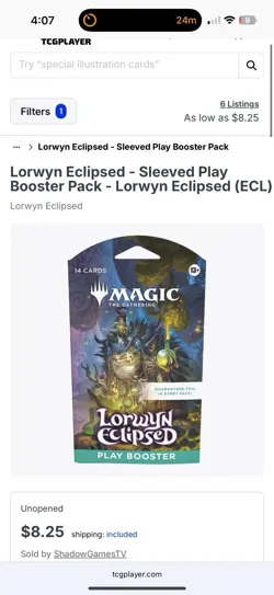9x Lorwyn Eclipsed Play Booster Pack Factory Sealed /Sleeved Magic MTG Lot - Image 1