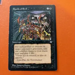 MTG- Spoils of Evil - Ice Age-MP- MAGIC CARD - Image 1