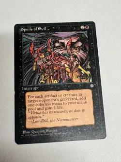 MTG- Spoils of Evil - Ice Age-MP- MAGIC CARD - Image 2