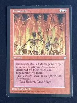 1x Incinerate Ice Age MP MTG Magic the Gathering x1 MKE - Image 1
