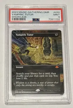 PSA 9 - MINT - Vampiric Tutor (Borderless) Dominaria Remastered - Image 1