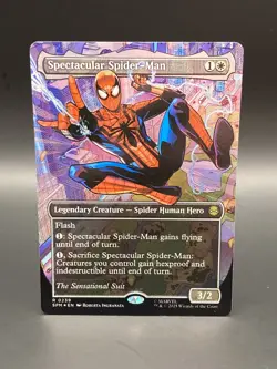 MTG SPECTACULAR SPIDER-MAN #0239 Borderless Textured Foil - M/NM - Image 1