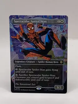 MTG SPECTACULAR SPIDER-MAN #0239 Borderless Textured Foil - M/NM - Image 2