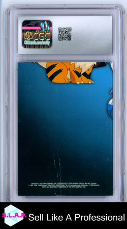 MEOWTH POKEMON TOPPS #TV11 1999 SERIES 1 HOLO GERMAN CGC 4 - Image 2