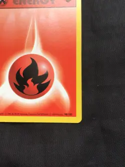 Pokemon Cards: Base Set 1st Edition Common: Fire Energy 98/102 - Image 4